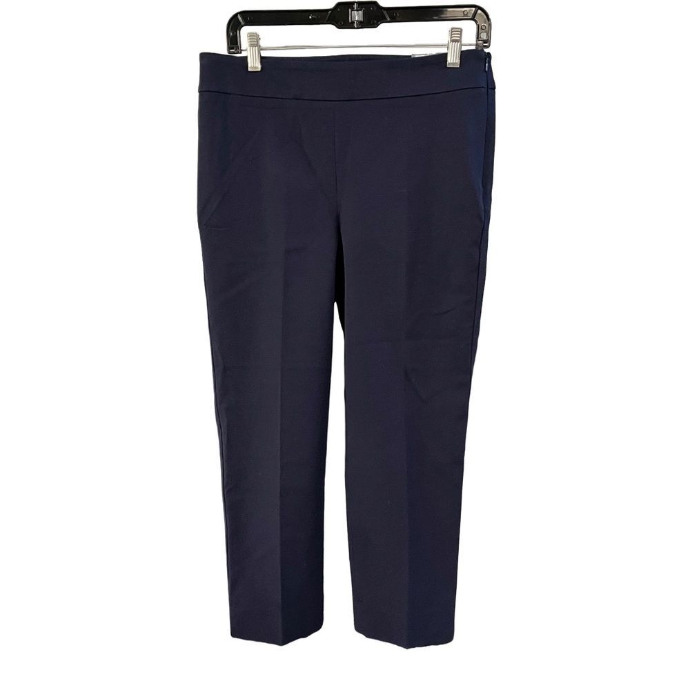 NWT Talbots Chatham Crop Pants Size 6 Navy Blue Business Casual Summer Capri